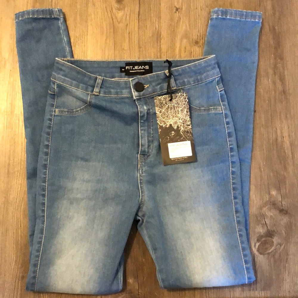 FIT JEANS Women’s Regular High Waisted Jeans M